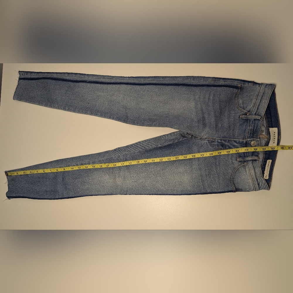 Pac Sun Womens Ankle Jegging Size 23 - 2 Blue Stripes down the side - Picture 10 of 11